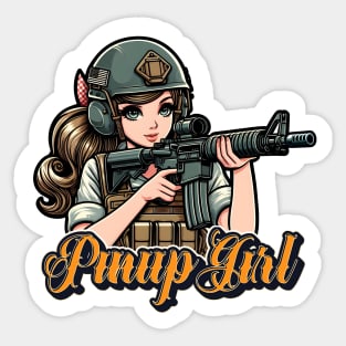 Pinup Girl Sticker